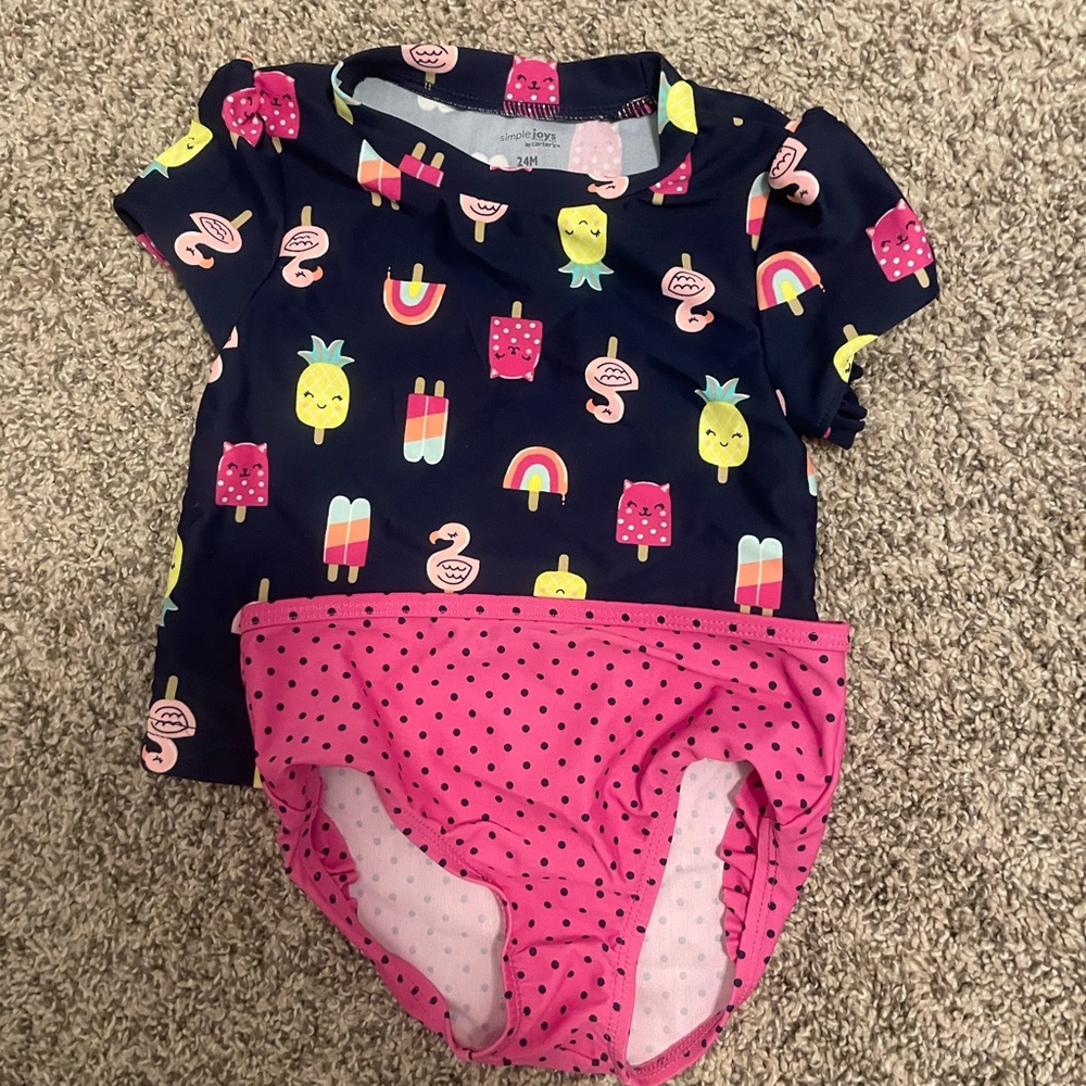 Toddler girl 2 piece swim suit
